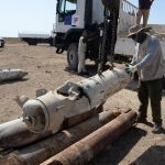 011-150x150 المركز الليبي للأعمال المتعلقة بالألغام يشرف على عملية التخلص من مخلفات حربية